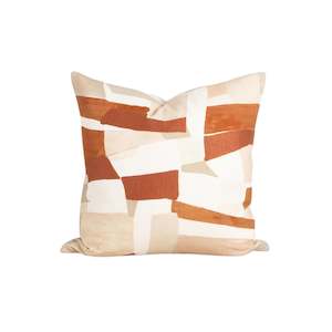 All Soft Furnishings: Cushion - Lucio With Feather Inner - Sienna