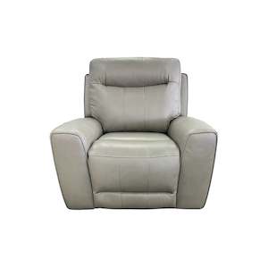 Recliners: Denburn Power Recliner w. Power Headrest - Urban Sofa - Atollo Grey Leather