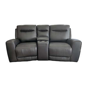 Recliners: Denburn 3pc Power Recliner + Power Headrest - Re+A/Bar+Re - Urban Sofa - Atollo Black Leather