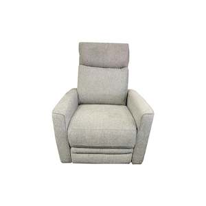 Nice Power Recliner with Power Headrest - Urban Sofa Belfast Grey Fabric