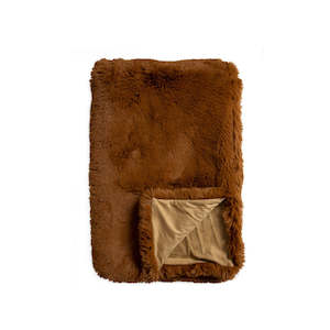 Rust: Throw - Pele Faux Fur - Sienna