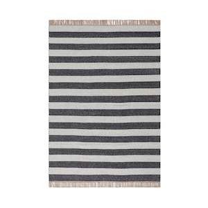 Outdoor Cushions Rugs Throws: Rug - Indoor/Outdoor Reversible - Piha Summit Charcoal/Natural - 160x230cm