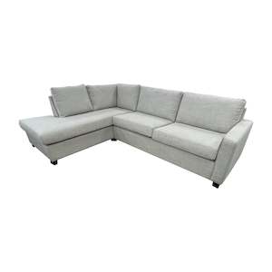 Lounge Available Now: Raven 3 Seater with Cnr Ext Chaise - NZ Made - Massimo Pumice Fabric