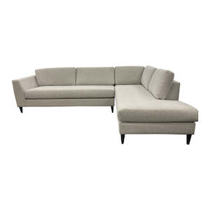 Lounge Available Now: Picasso 3 Seater + Corner Extension Chaise - NZ Made - Belinda Frost Fabric