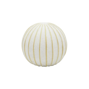 Secret Santa: Striped Terracotta Decorative Orb - Medium