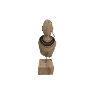 Wooden Lady Bust