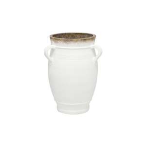 Tuscan 3 Handle Pot - White
