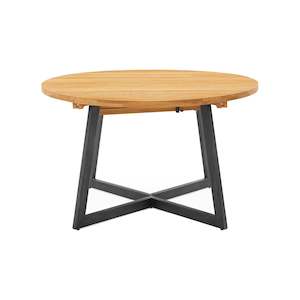 Floor Stock Clearance: Calia Round/Oval Oak Extendable Dining Table -  dia. 130cm