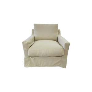 Floor Stock Clearance: Pembroke Loose Cover 1.5 Seater Chair - NZ Made - Tyler Linen Fabric