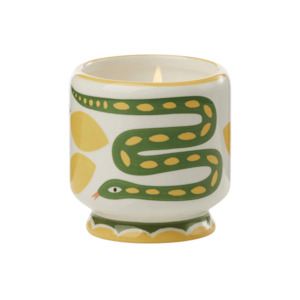 Paddywax Snake Ceramic Candle - Wild Lemongrass
