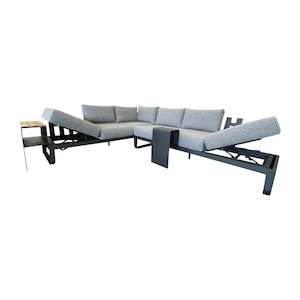 Mid Yealy Sale: Opito 6pc Outdoor Corner Set - Charcoal