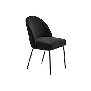 Arriving Soon: Preston Dining Chair - Almost Black Chenille Fabric