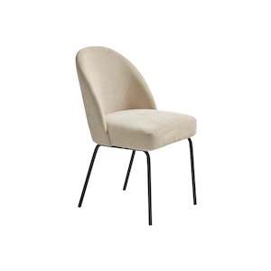 Preston Dining Chair - Sand Chenille Fabric