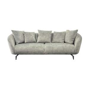 Stocktake Sale: Dove 3-Seater Sofa - Urban Sofa - Misty Grey Velvet