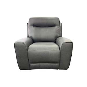 Denburn Power Recliner w. Power Headrest - Urban Sofa - Rangers Charcoal Leather