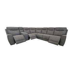 Denburn 7pc Power Recliner Suite - Talent Graphite Fabric