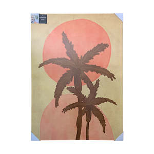 Sale Accessories: Wall Art - Sunset Palms Outdoor Canvas Art
