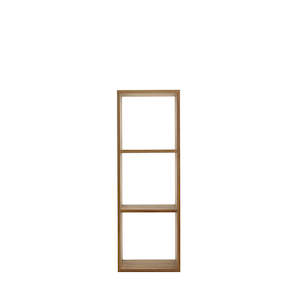 Cube 3 - Oak/Oak Veneer Natural Oil - Bookcase