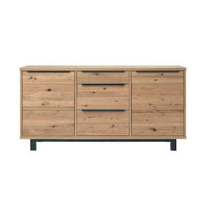 Florence Large Sideboard - Oak Timber Brushed/Lacquer