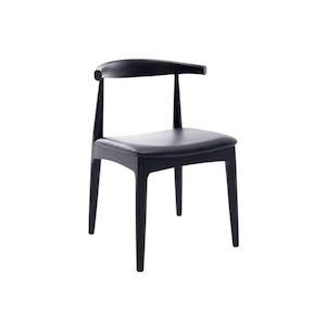 Jensen Solid Oak Dining Chair - Black Stained