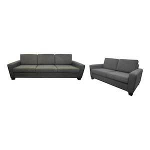 Lounge Sale: Stevo 4+2.75 - NZ Made - Brooklyn Coal Fabric