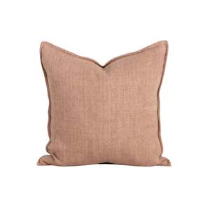 Back In Stock: Cushion - Flaxmill With Feather Inner - Clay
