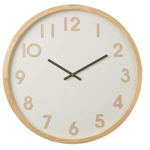 New Arrivals Accessories: Leonard Wall Clock 61cm - Natural