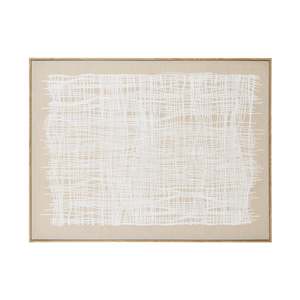 New Arrivals Accessories: Wall Art - Lattice w Natural Frame - 100x76cm