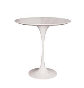Living Dining Sale: Tulip Side Table - White Base - Marble Top
