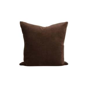 Cushion - Edward with Feather Inner - Chocolate