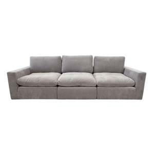 All Lounge Furniture: Hunter Modular 3pc - Urban Sofa - Paris Flint Grey Fabric