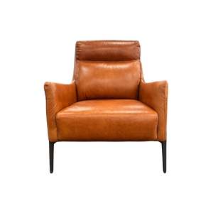 All Lounge Furniture: Cristo Chair - Urban Sofa - Antique Tan Full Grain Natural Leather