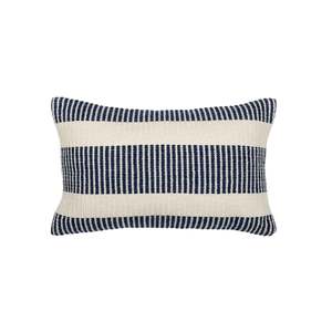 Outdoor Cushions Rugs Throws: Indoor/Outdoor Cushion - Micah - Navy