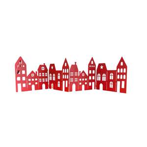 Sale Accessories: Silhouette Red Metal Folding House