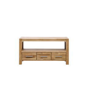Living Dining Sale: Modena Media Unit - Oak / Oak Veneer Timber - Natural Oil