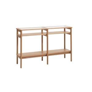New Arrivals Furniture: Quattro Console Table - Natural Oak/ Oak Veneer