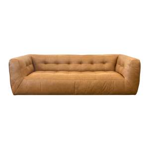 Vittel 3str Sofa - Urban Sofa - RWB Tan Leather