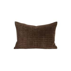 Cushion - Turner with Feather Inner - Chocolate