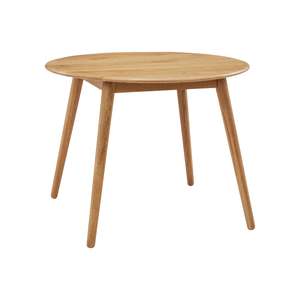 New Arrivals Furniture: Luna Round Solid American White Oak Dining Table - 100cm Diameter