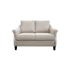 All Lounge Furniture: Flora 2 Seater Sofa - NZ Made - Saba Ecru Fabric
