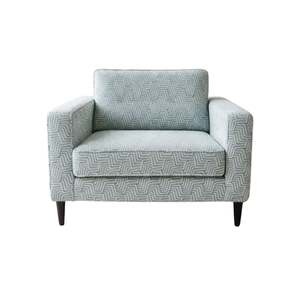 All Lounge Furniture: Prague Maxi Chair - NZ Made - Plaza Duckegg Fabric