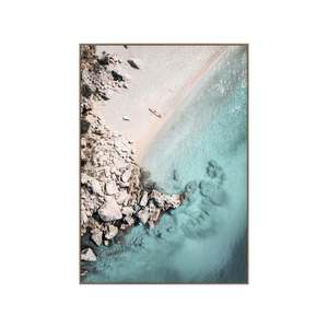 Wall Art - Atoll - Canvas w Oak Frame - 95 x 135cm