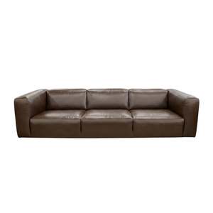 All Lounge Furniture: Soho 3 Seater Large Leather Sofa - Urban Sofa - Kings Road Dark Brown Leather