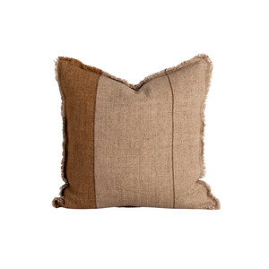 Cushion - Frankton With Feather Inner - Caramel