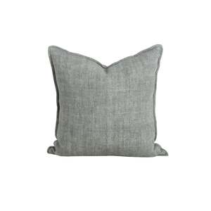 Cushion - Flaxmill With Feather Inner - Sage