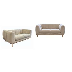 All Lounge Furniture: Terni 3+2 Seater - Urban Sofa - Paris Whitecap Fabric
