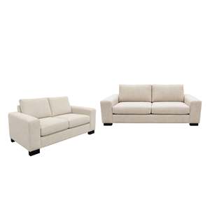 Dallas 3+2.5 Seater NZ Made - Warwick Conway Chalk