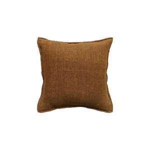 Sale Accessories: Cushion - Flaxmill With Feather Inner - Pecan