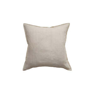 Cushion - Cassia With Feather Inner - Almond