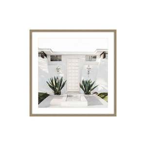 Wall Art - La Quinta with Glass & Oak Frame - 100x100cm